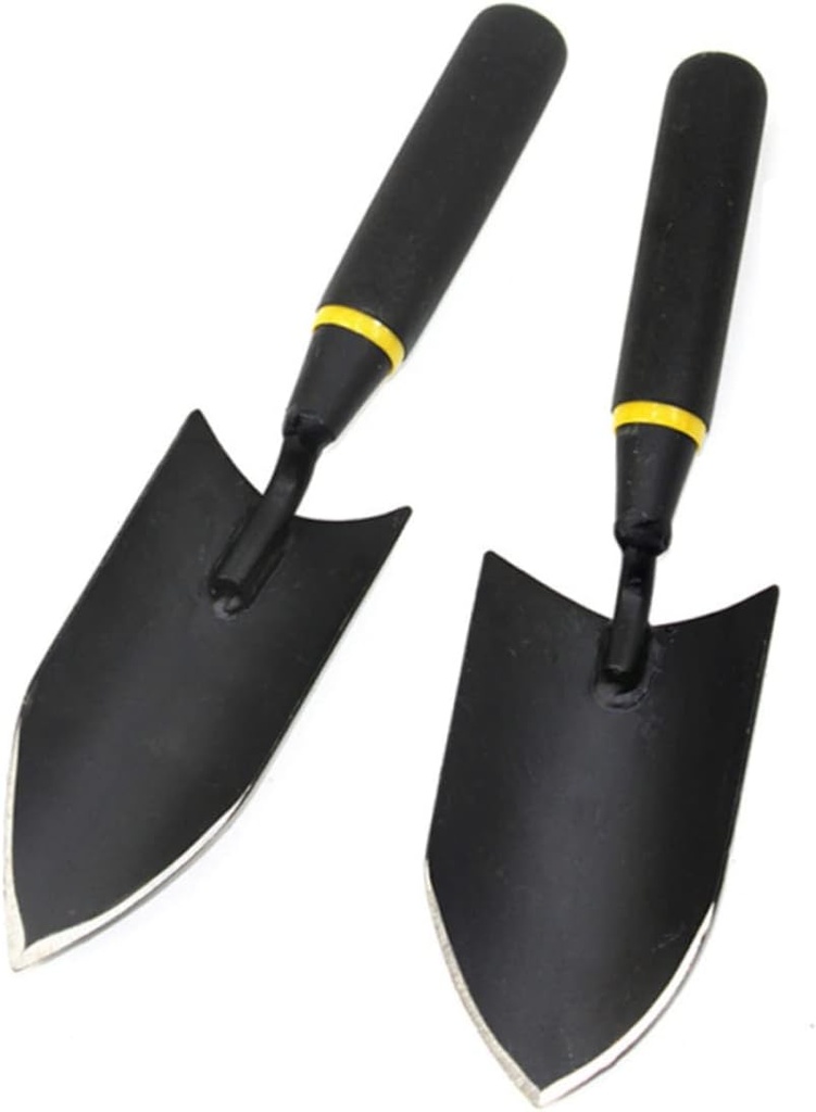 Ergonomic Handle Hand Shovel Small Garden Tool Thicken Manganese Steel Garden Trowel for Bonsai Easy to Dig (Narrow Shovel)