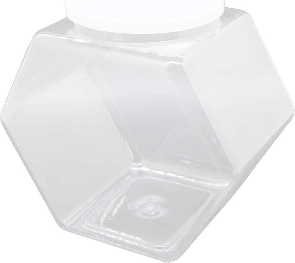 FixtureDisplays® 12PK 1 Gallon Clear Candy Storage Jar with Lid, Plastic Kitchen Canisters for Candy, Cookies, Cereal, Coffee 19485-NF