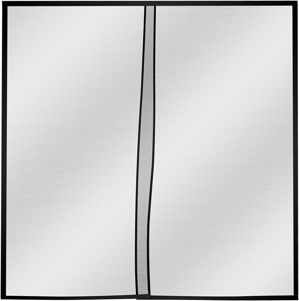 Pure Garden One Car Garage Door Screen – Heavy-Duty Weighted Mesh Curtain with Magnetic Closure for Mosquito, Insect, and Sun Protection