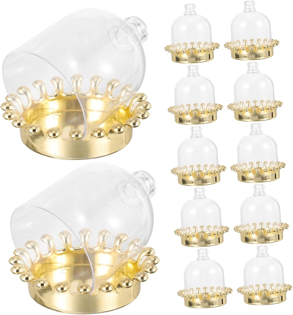 12pcs Cupcake Display Stand Snack Serving Tray for Wedding Birthday Cake Plate Lid Cake Holder Cover