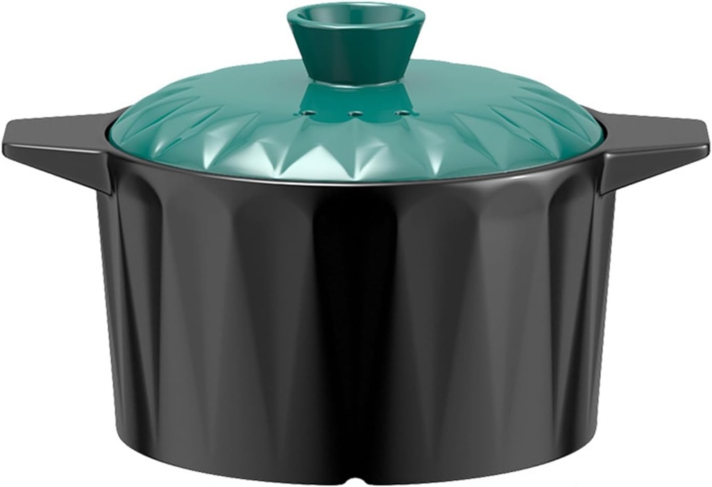 Clay Pot,Creative diamond casserole crock pot soup household gas large-capacity casserole with cover ceramic soup pot stew pot porridge pot