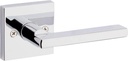 Kwikset 91570-002 Halifax Slim Square Half-Dummy Lever in Polished Chrome