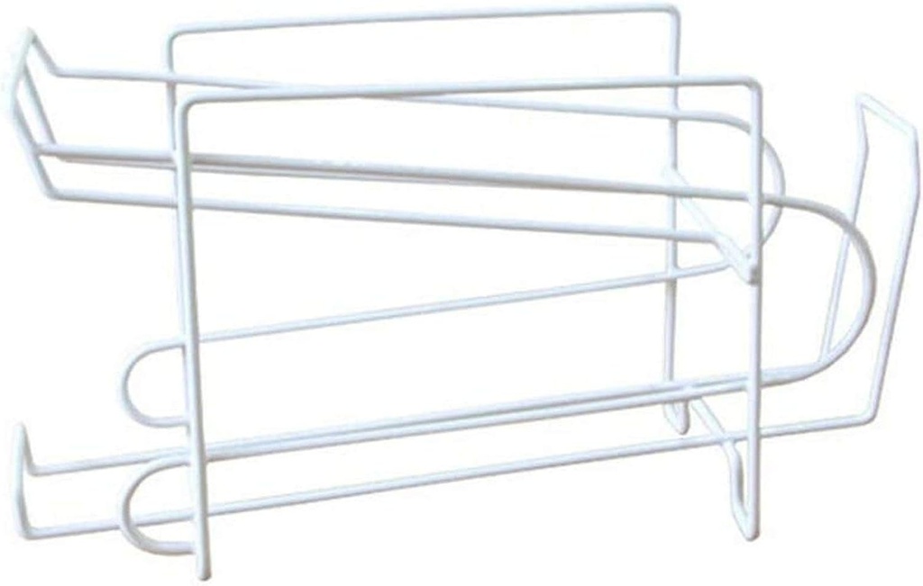 ausuky 2 Tier Metal Can Dispenser Refrigerator Beverage Rack Storage Holder for Soda Beer Coke