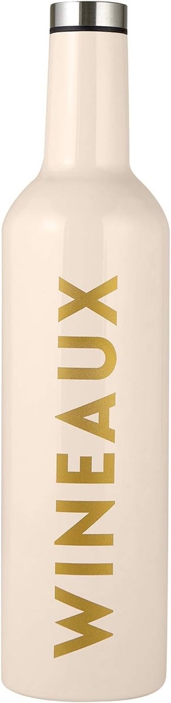 Santa Barbara Design Studio SIPS Stainless Steel Wine Bottle, 25.36-Ounce, Wineaux
