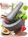 ChefSofi 1.5 Cup-Capacity Mortar and Pestle Set - Unpolished Heavy Granite for Enhanced Performance and Organic Appearance